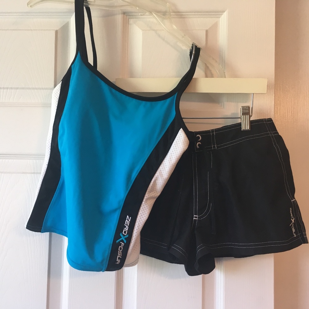 Zero Xposur womenswear tank top, boy shorts type swimsuit